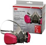 3M P100/OV Odor/Particulate Multi-Purpose Reusable Respirator 65021, Medium Size, NIOSH-APPROVED Organic Vapor Cartridge & P100 Rated Filters, Flexible, Thermoplastic Faceseal For Comfort (65021H1-DC)