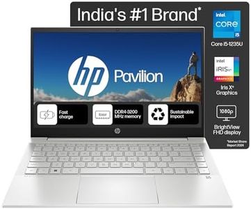 HP Pavilion, 12th Gen Intel Core i5-1235U, 16GB DDR4, 512GB SSD, (Win 11, Office 21, Silver, 1.41kg) IPS, BrightView, 14-inch(35.6cm) FHD Laptop, Intel Iris Xe Graphics, HD camera, Backlit KB,dv2014TU