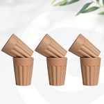 eha Set of 6 Earth-Friendly Cutting Chai Cups | 100 ml | Coffee Cup Made with Rice Husk & Bamboo Fibers | Microwave Safe Tea Set |Hot & Cold Coffee Mug, Milk & Tea Cup Set | Tortilla