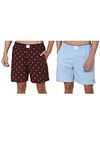 Simon Carter Men's Cotton Blend Boxer Shorts (Pack Of 2) (SCBXCRGFN71760L_Light Grey_L)