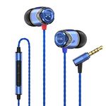 Soundmagic E10C In Ear Isolating Earphones with Mic - Black & Blue