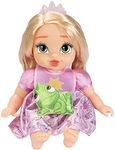 Disney Princess Rapunzel Baby Doll Deluxe with Tiara, Carrier, Plush Friend, Pacifier, Bib & Baby Bottle [Amazon Exclusive]