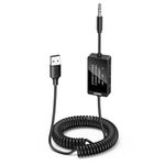 UGREEN Bluetooth 5.3 Transmitter Receiver 2-in-1 with LED Display, Bluetooth Aux Adapter Car with Audio Jack Auto Reconnect for Car, TV, PC, Speaker, Lorry, Motorcycle, PS5, Projector