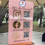 Personalized QR Code Signs for Business Acrylic Custom Multi Social Media Sign Scan to Pay Payment Display Holder Instagram Facebook Venmo Cashapp Zelle Logo Plaque Stand Beauty Salon Decor (Clear)