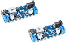 JESSINIE 2Pcs XY-3606 DC-DC Buck Power Converter 9V-36V to 5V Buck Step Down Voltage Converter LM2596S USB Output DC Connector Input Power Supply Module Board for Charger Car