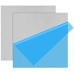 2Pack 6061 T651 Aluminum Sheet Metal 8 x 8 x 1/8(0.125") Inch Flat Plain Aluminum Plate Covered with Protective Film, 3mm Heat Treatable Rectangle Aluminum Metal Plate for Crafting, Industrial