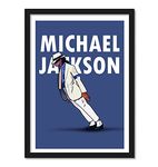 Good hope Michael Jackson Minimal Art Framed Poster, multicolour, Print, 10inch x 13inch For Room Office Wall