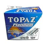 Topaz Platinum Double Edge Razor Blades for men - Pack of 50