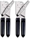 EZ-DUZ-IT Deluxe Can Opener with Black Grips (Set of 2)