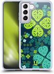 Head Case Designs Shamrock Field Celtic Shamrock Soft Gel Case and Matching Wallpaper Compatible With Samsung Galaxy S21 5G