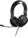 CORSAIR HS35 v2 Multiplatform Wired Gaming Headset – Flexible Omni-Directional Microphone – Universal 3.5mm Connection – PC, Mac, PS5, PS4, Xbox, Nintendo Switch, Mobile – Carbon