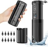 Qimic Ear Wax Removal Kit, Electric Water Powered Ear Cleaner, Ear Irrigation Kit with 5 Pressure Modes for Earwax Remover, Safe and Effective Ear Wax Removal Tool with 10 Reusable Replaceable Tips