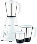 Bajaj Rex 500W Mixer Grinder with Nutri-Pro Feature, 3 Jars, White