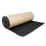 uxcell 197mil 10.76sqft Car Truck Floor Door Hood Sound Absorption Insulation Noise Deadener Cotton Black Mat 40"x40"