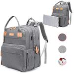 Rabjen Daddy Baby Diaper Bag Backpack, Super Large Capacity Organizers - High Grade Multi-Purpose Bag for Dads & Mom