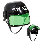 Dress Up America Police S.W.A.T Helmet for Kids - S W A T Hat for Role Play - Gear Costume Accessory and Dressing Police Role Play - Great Fun & Learning