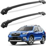 Tuyoung Lockable 260lbs Roof Rack Cross Bars Compatible with Subaru Forester 2014-2024 (Not for Wilderness), Heavy Duty Aluminum Metal Lock Roof Rails Crossbars Rooftop Cargo Bars Luggage Racks