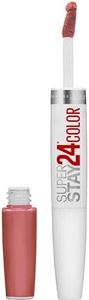 Maybelline Super Stay 24, 2-Step Liquid Lipstick, Long Lasting Highly Pigmented Color with Moisturizing Balm, Frosted Mauve, Mauve Pink, 1 oz