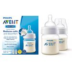 Philips Avent Anti Colic Bottle (White, 125ml) - Twin Pack