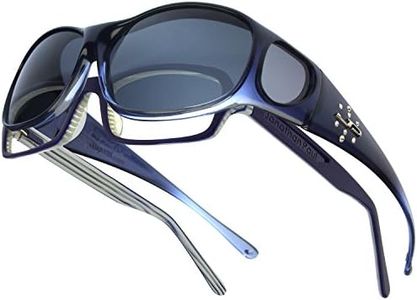 Fitovers Eyewear Element Sunglasses with Swarovski Elements on Temples (Sapphire, PDX Grey)
