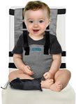 Baby Portable High Chair, Travel Booster Seat with Carry Bag by Vevoza- Travel High Chair for Toddlers with Adjustable Straps to Fit Any Chair Machine Wash Toddler Feeding/Eating Travel Seat Accessory