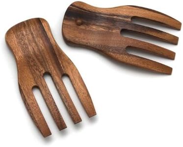 Lipper International Acacia Salad Hands, 3.75" x 7" x 1.88", One Pair