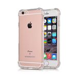 CaseHQ Clear Case Compatible with iPhone 6S Case Simple TPU Cover Scratch-Proof Dust-Proof Trim Bumper Protective Reinforced Ultra Thin TPU Cover Hard Plastic Back Plate Soft TPU Gel Bumper For iPhone 6/6S