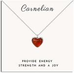 SmileBelle Red Heart Necklace Carne