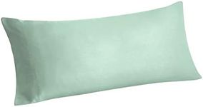 BEDELITE 100% Viscose from Bamboo Body Pillow Cover Long Pillow Case, Breathable & Silky Soft Body Pillow Pillowcase, Cooling Body Pillow Case for Hot Sleepers, Night Sweats(Sage Green, 20x54 Inches)