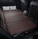 YUNMAXINWEI Non-Inflatable Car Mattress，Portable Car Back Seat Folding Bed，Car Travel Camping Mattress for Sleeping，Car Back Seat Extender for Car、SUV、Truck and Pickup (Brown)