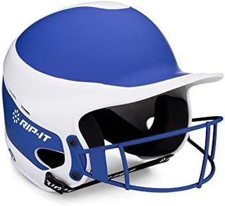 RIP-IT Women's Royal Vision Pro Matte Two Tone Softball Batting Helmet (Small/Medium)