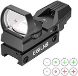ESSLNB Red Dot Scope 5 Brightness Settings Rifle Scope with 20mm/22mm Picatinny Rail Mount and Cover for Hunting