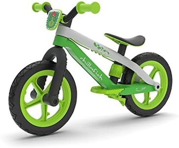 Chillafish CPMX02 BMXie 2 with Integrated Footrest and Footbrake BMX Styled Balance Bike & Airless Rubberskin Tires, Lime, Brake