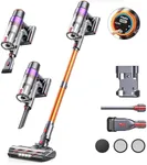 Fieety Cordless Vacuum Cleaner, 450W/40Kpa Stick Vacuum Cleaners for Home with Touch Display, 55 Mins Max Runtime, Lightweight Handheld Anti-Tangle Vacuum Cleaner, Carpet, Pet Hair and Hardwood Floors