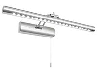 LED Bathroom Mirror Light Splash Proof Mirror Lamp Wall Light Pull Switch Adjustable Angle Chrome 5W Cool White ML13