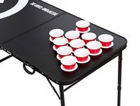 Beercup Beer Pong Tables, Beer Pong Set for Party Games, Beer Pong Table Foldable & Height Adjustable, Beer Pong Table with Red Cups Cup Holder, Beer Pong Table Waterproof, Beer Pong Table