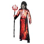 amscan 9905058 Childs Skeleton Fire Reaper Halloween Fancy Dress Costume Age 6-8 Years