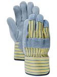 Leather Palm Glove-Safety Cuff (12 Pair)