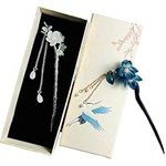 Ctpeng Retro Silver Hair Pins Black