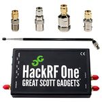 Nooelec HackRF One Software Defined Radio, ANT500 & SMA Adapter Bundle for HF, VHF & UHF. Includes SDR with 1MHz-6GHz Frequency Range & 20MHz Bandwidth, ANT-500, and 4 SMA Adapters