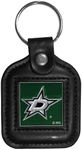 NHL Siskiyou Sports Fan Shop Dallas Stars Square Leather Key Chain One Size Black
