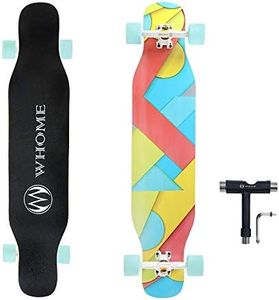 WHOME Longboard - 42 Inch Long Boards for Adults/Teenagers Girls/Kids Beginner/Pro Freestyle Dancing Longboards Skateboard with T-Tool