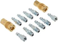 Milton (S-210) 1/4" NPT M-Style Coupler and Plug Kit, (12-Piece)