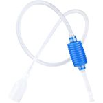 Taiyo Pluss Discovery® Fish Tank Siphon & Gravel Cleaner | Aquarium Water Changer & Gravel Cleaning Hand Syphon Pump for All Aquariums (Blue)
