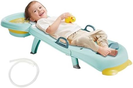 Hair Washing Station for Kids Children's Shower Seat Adjustable Children Shampoo Chair Bath Seat Household Foldable for 1 to 16 Years Old