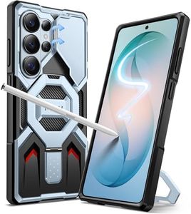 TONGATE for Samsung Galaxy S26 Ultra Case with Magnetic Stand, Compatible with MagSafe [Built-in Camera Cover & Ring Holder][Military-Grade Protection]Anti-Slip Rugged Phone Case for S26 Ultra,SkyBlue