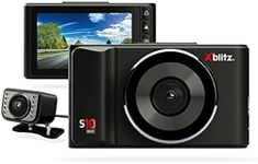 XBLITZ® S10 Duo Dash Cam Full HD Car Camera, Front and Rear Camera, 150° Wide Angle Lens, Loop Recording, G-Sensor, Parking Mode, 6 Glass Lenses, Active Grip, 2.4 Inch