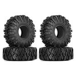 INJORA 1.9 Tires Mud Terrain Wheel Tires for Axial SCX10 UTB18 TRX4 Redcat Gen8 VS4-10 SCX10 Pro FCX10 1/10 RC Crawler Car Upgrade, 4PCS