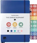 Simple Elephant Undated Planner for 2024 - Monthly, Weekly, Daily Planner - Leather Agenda Planner W/No Bleed Pages & Pen Holder - College, Work & Business Calendar Book