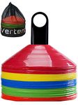 Vertent Football Cones (Set of 50) - Agility Football Cones with Carry Bag and Cone Holder, Perfect for Football and Sports, Training Cones, Sports Cones, Football Cones Training Set, Multisport Cones